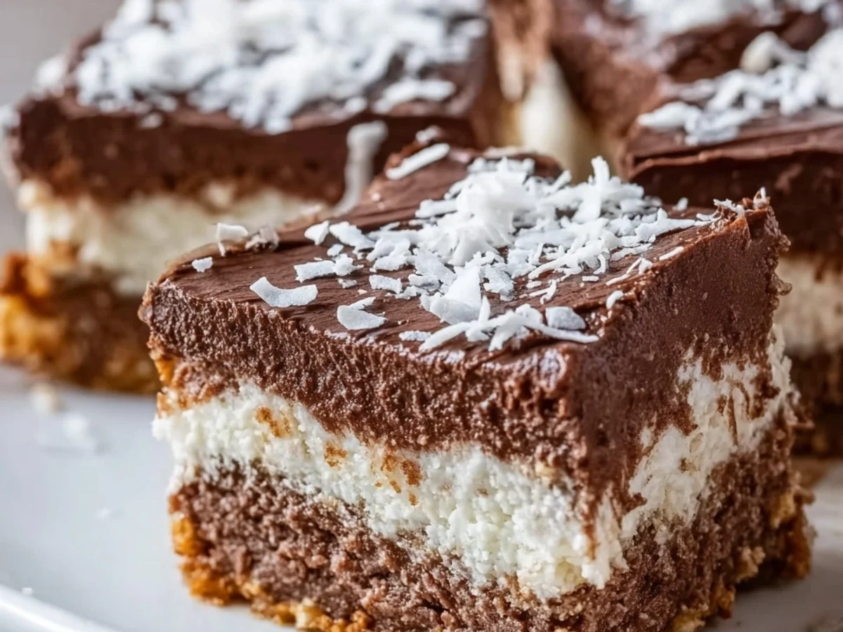 Cremiger Low Carb Schoko-Kokoskuchen zuckerfrei & schnell - Bild 2