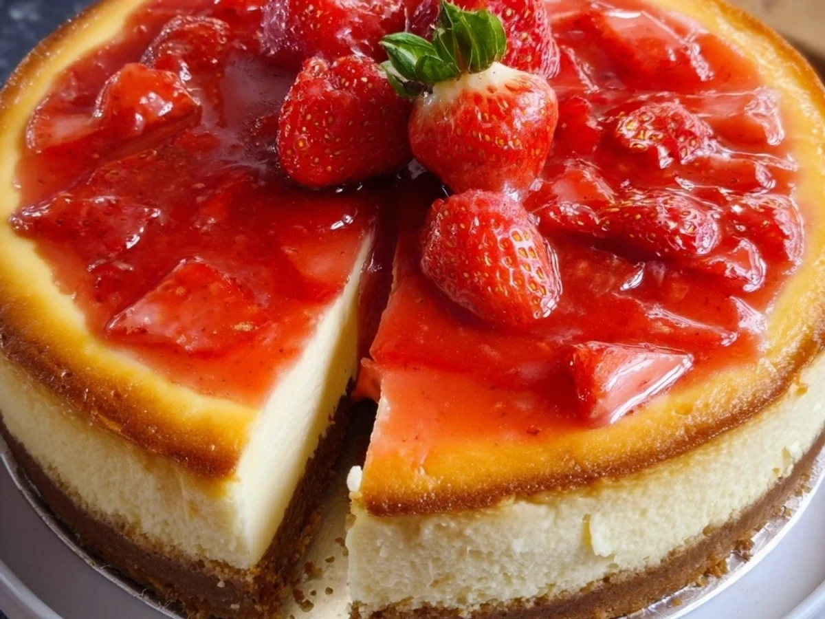 Erdbeer Cheesecake mit Keksboden - Bild 2