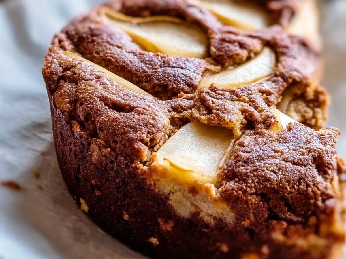 Low Carb Schokokuchen mit Birnen Zuckerfrei & Saftig - Bild 1