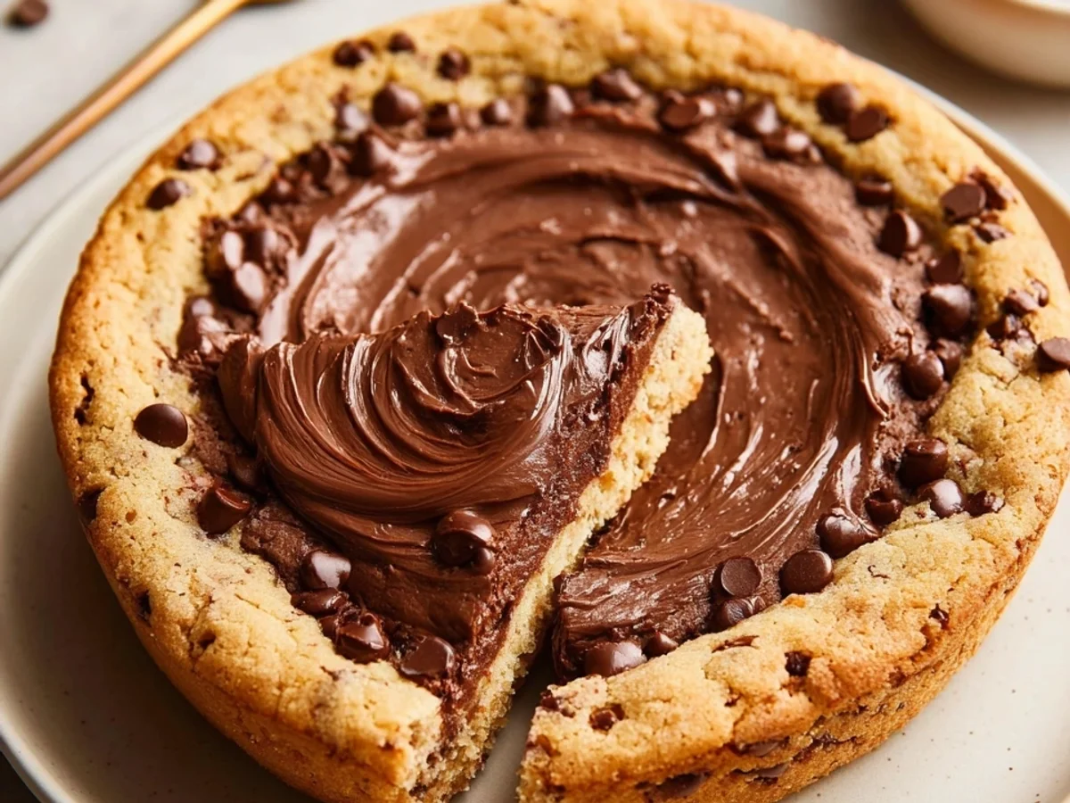 Nutella Cookie Kuchen: Schnell & unwiderstehlich - Bild 1