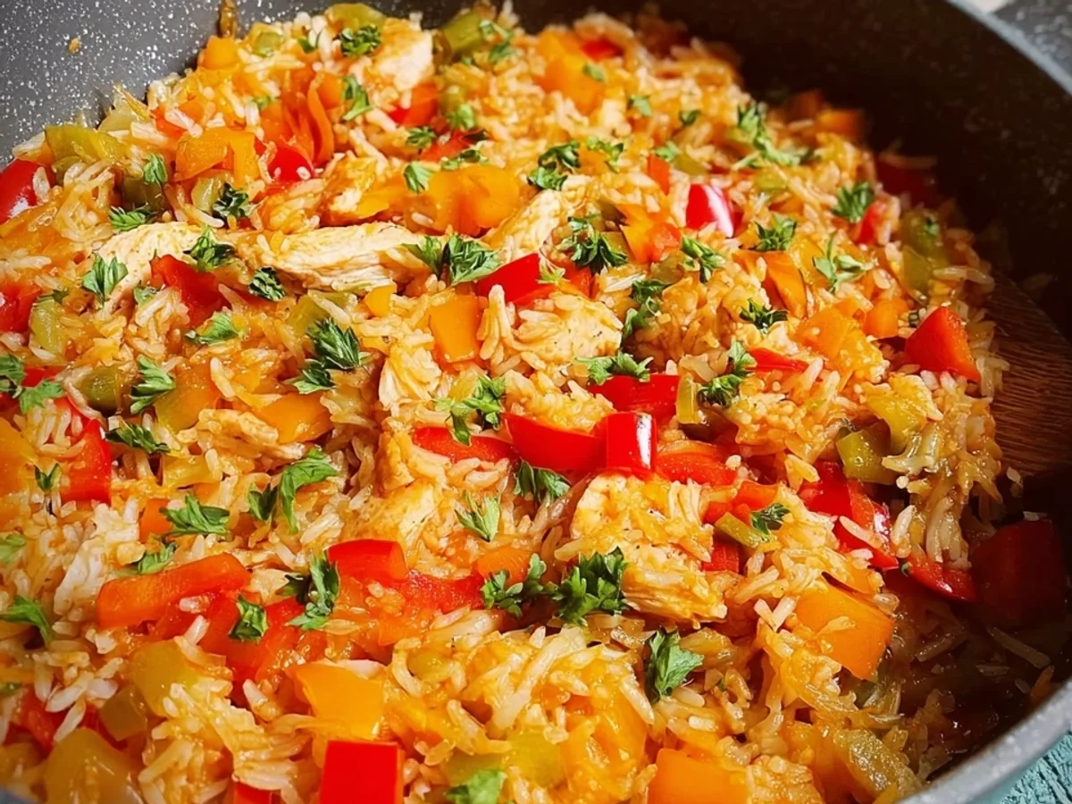 Schnelle Reispfanne mit Paprika Einfach & Lecker - Bild 2
