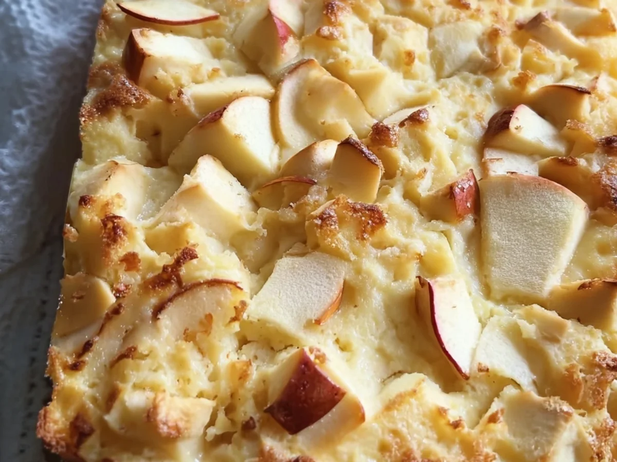 Schneller Apfel-Quark-Kuchen ohne Boden: Leicht & Lecker - Bild 1