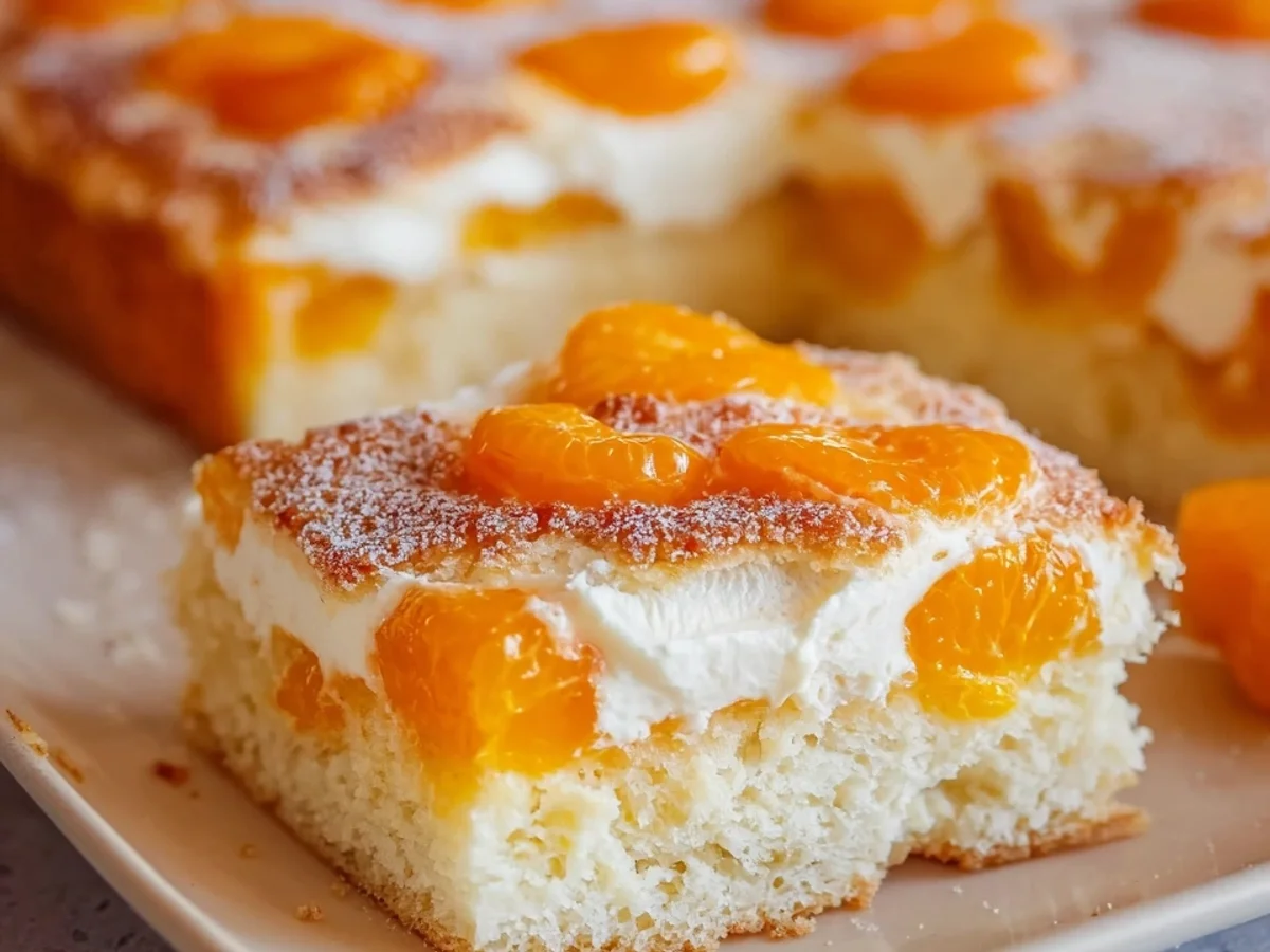 Schneller Mandarinen-Schmandkuchen vom Blech - Bild 1
