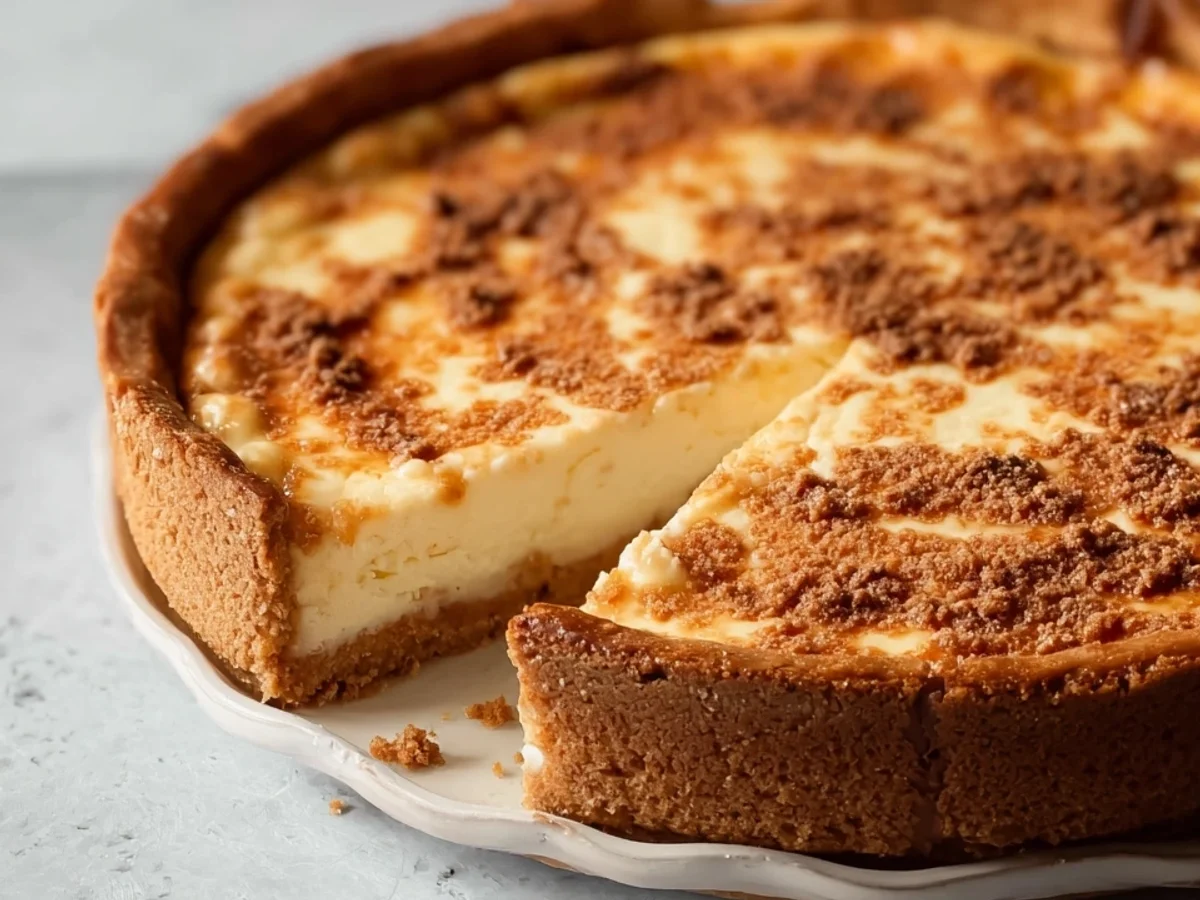 Cremiger Spekulatius Käsekuchen für Weihnachten - Beitragsbild