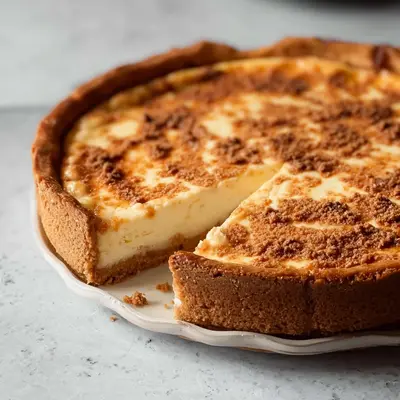 Cremiger Spekulatius Käsekuchen für Weihnachten