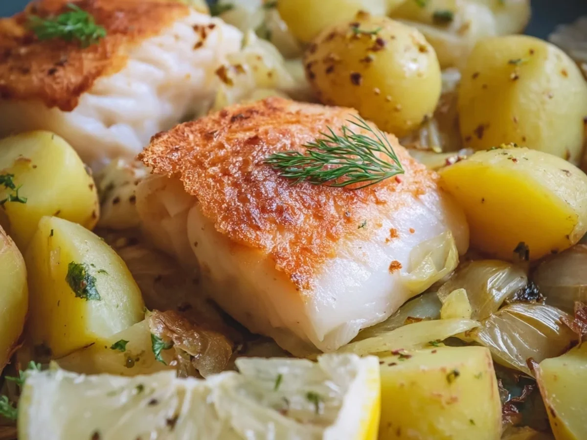 Gebratenes Seelachsfilet mit Kartoffeln: Einfach & schnell - Beitragsbild