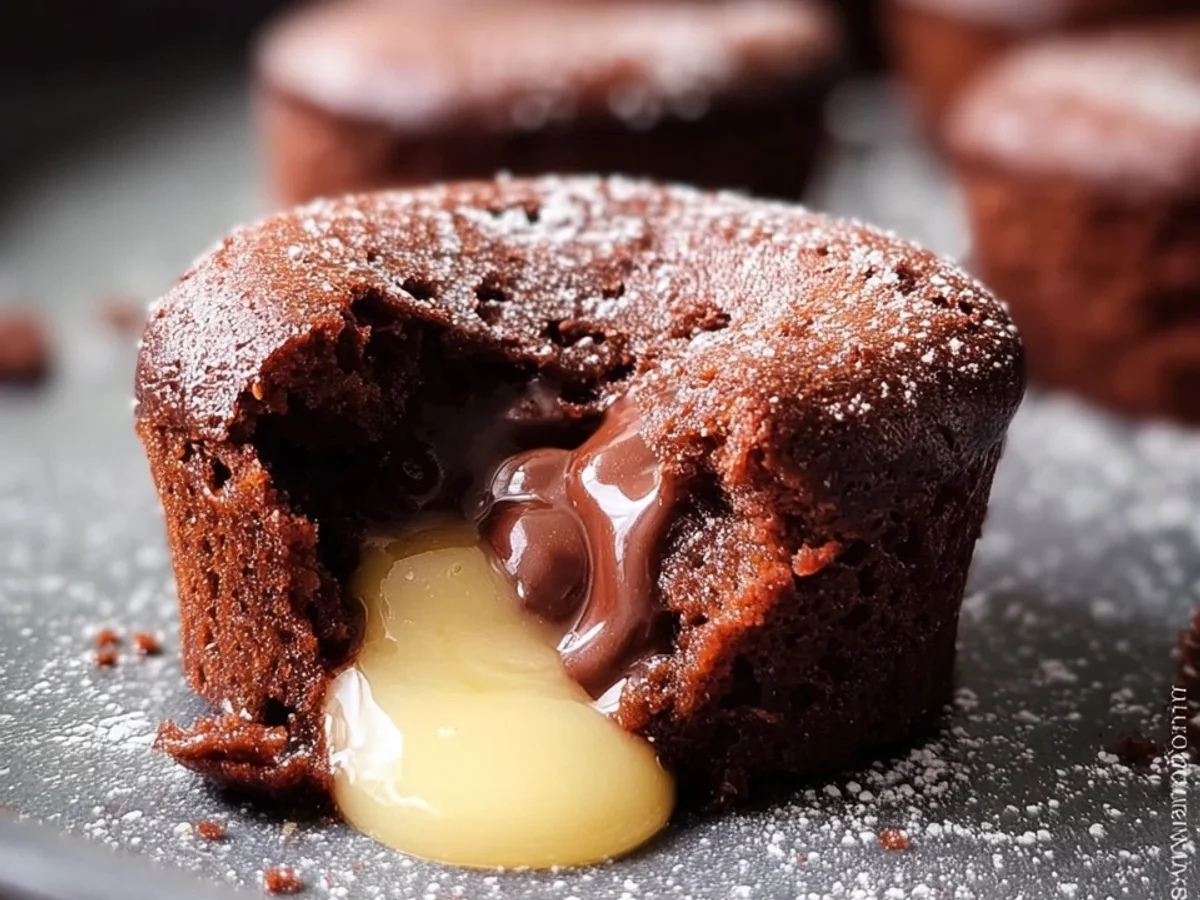 Lava Cakes: Schokoküchlein mit flüssigem Kern Rezept - Beitragsbild