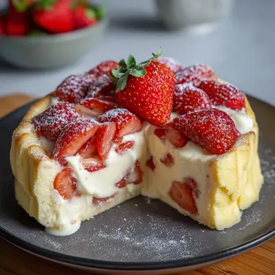 Low Carb Käsekuchen: Cremig mit Pudding & Erdbeeren