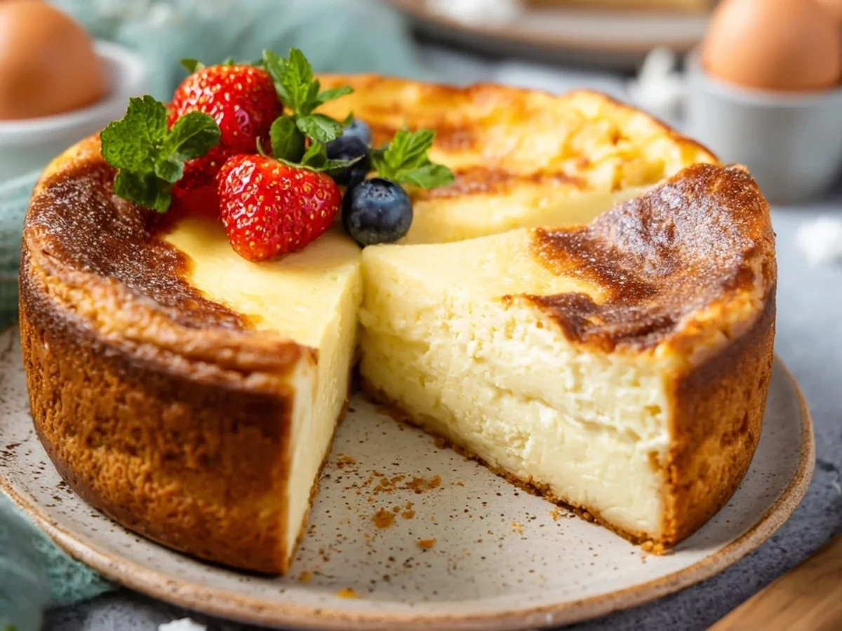 Low Carb Protein-Käsekuchen: Leicht & Lecker mit Magerquark - Beitragsbild
