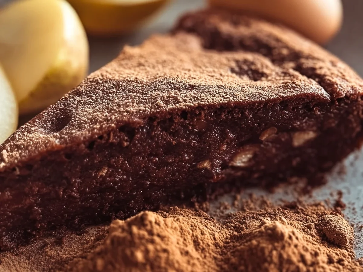Low Carb Schokokuchen mit Birnen Zuckerfrei & Saftig - Beitragsbild