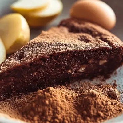 Low Carb Schokokuchen mit Birnen Zuckerfrei & Saftig