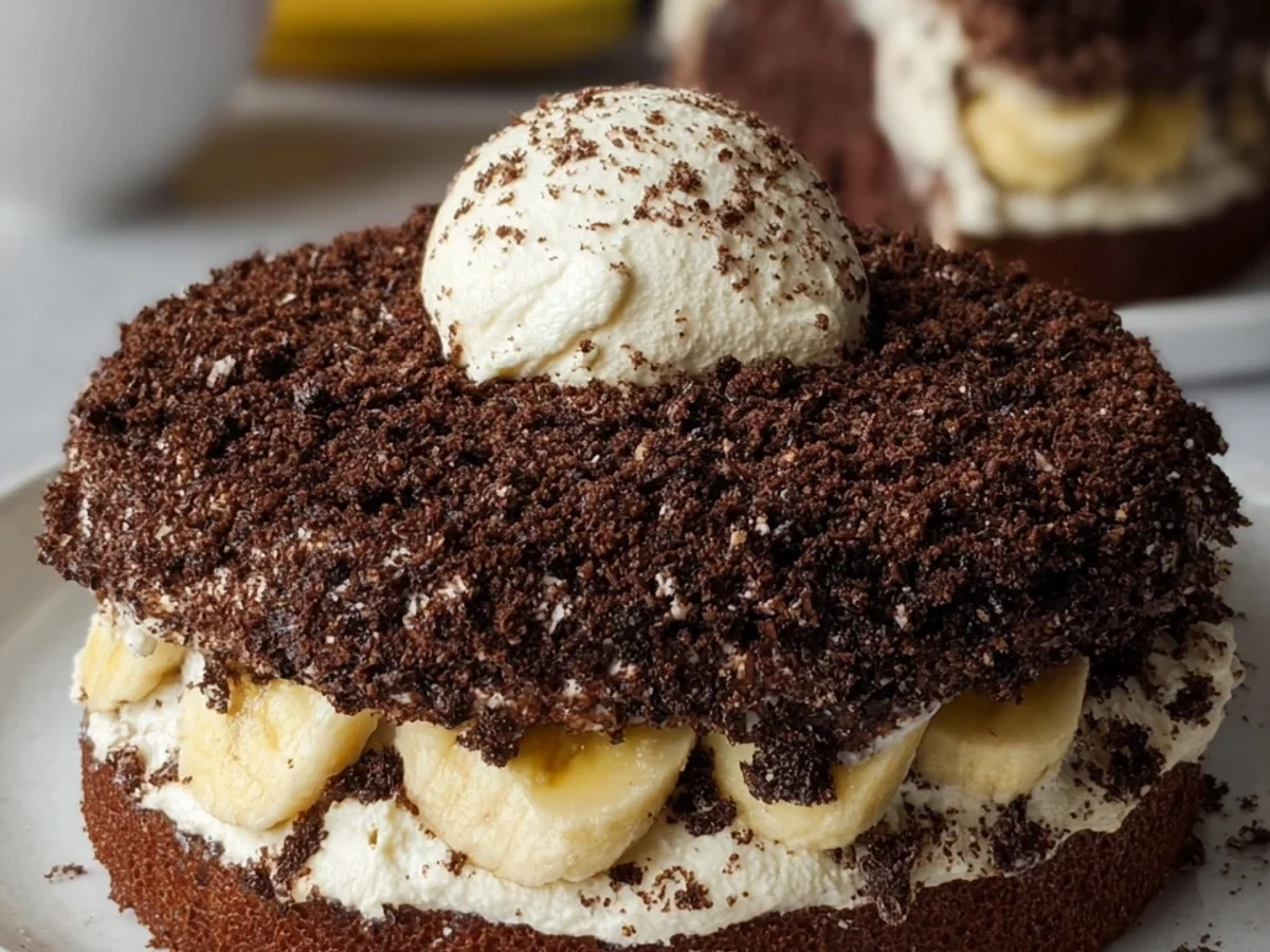 Maulwurfkuchen mit Banane für Kindergeburtstage - Beitragsbild