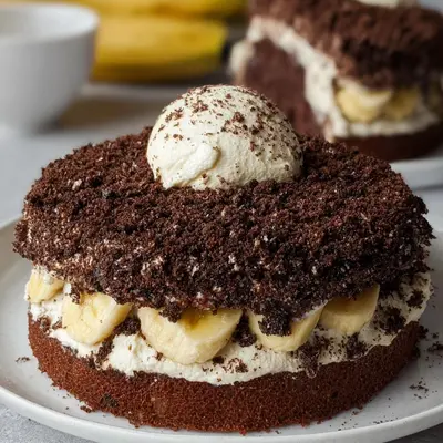 Maulwurfkuchen mit Banane für Kindergeburtstage