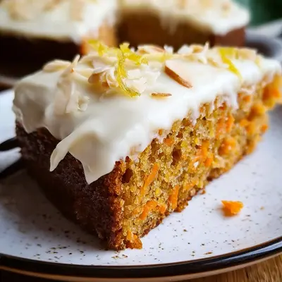 Saftiger Karottenkuchen mit cremigem Frosting