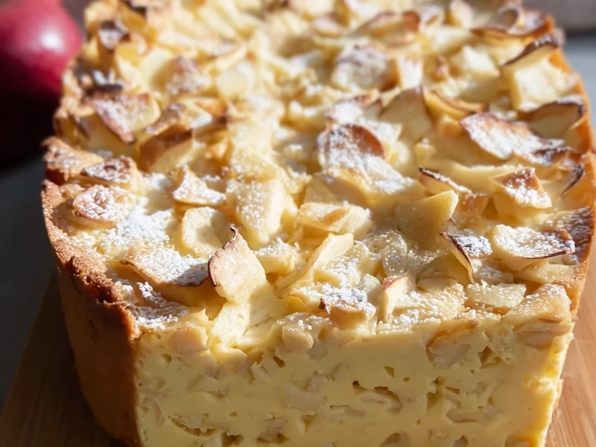 Schneller Apfel-Quark-Kuchen ohne Boden: Leicht & Lecker - Beitragsbild