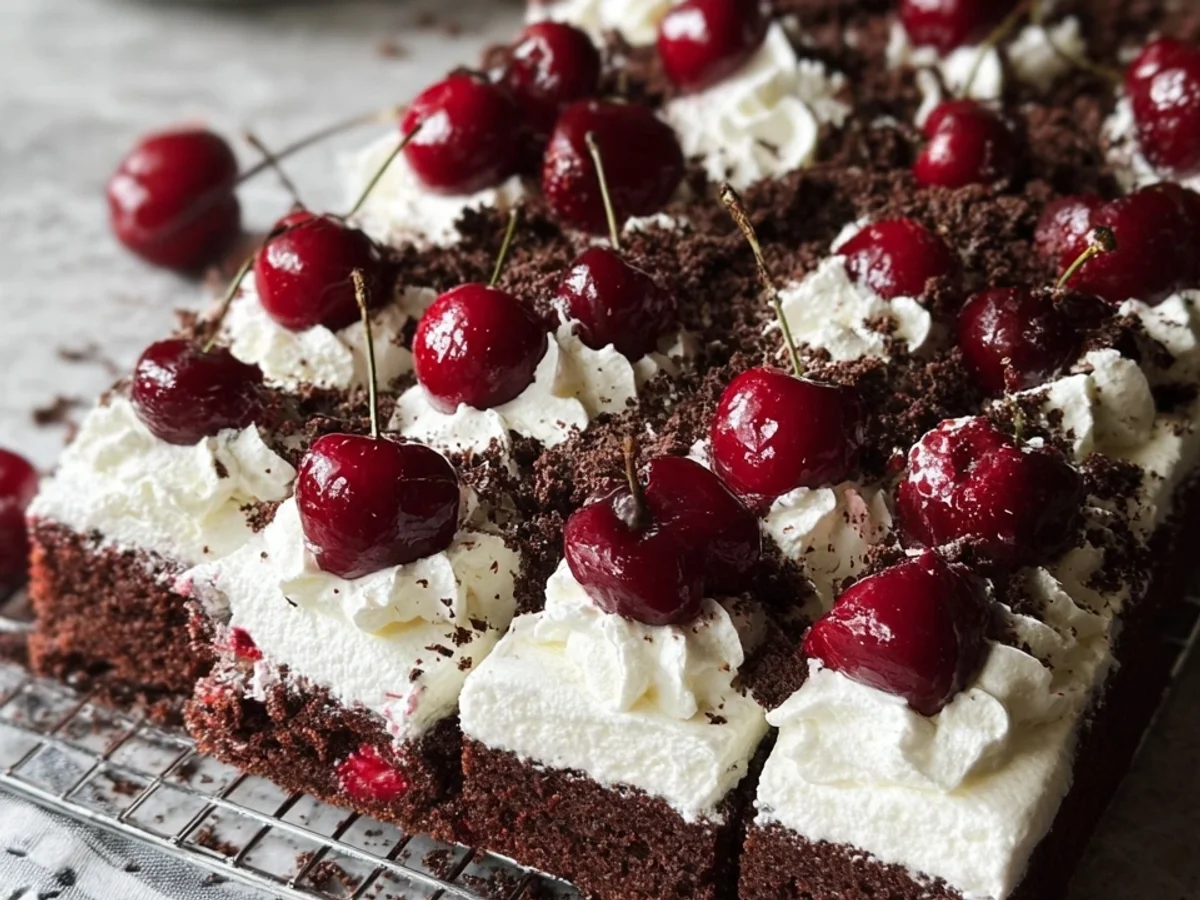 Schwarzwälder Kirschtorte vom Blech: Einfach & schnell - Beitragsbild